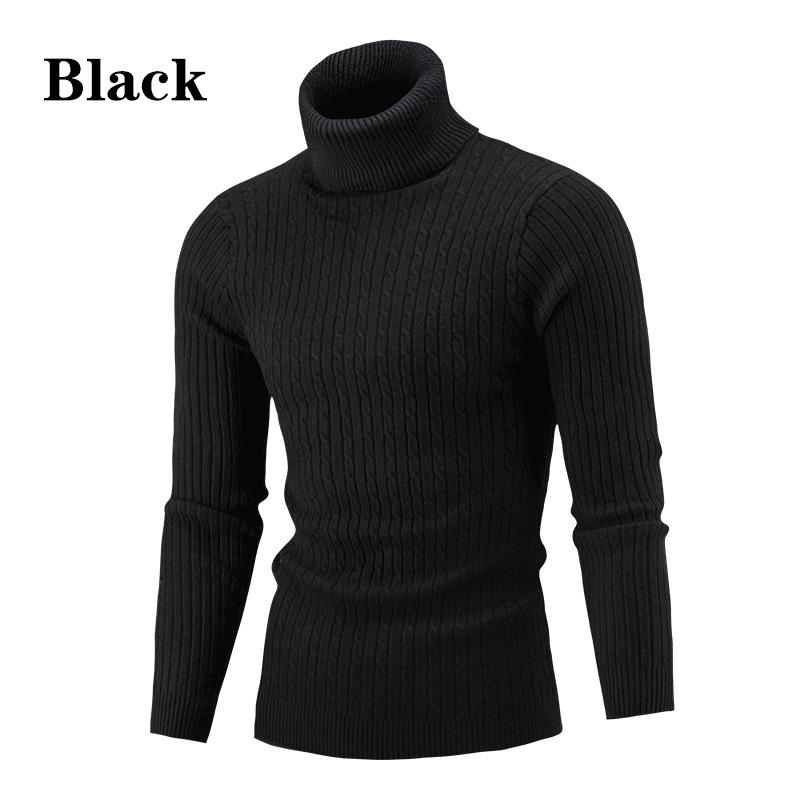 6-color Lightweight Shirt High Neck Pullover Knitted Twist Sweater Long Sleeve Comfortable Trend