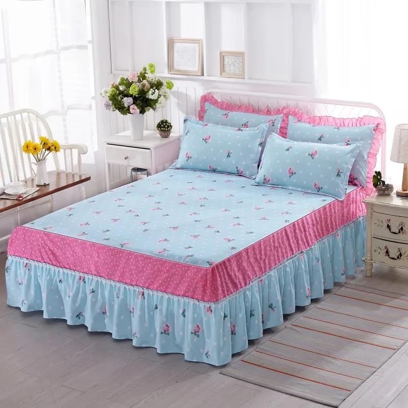 Bedroom Household Korean Style Princess Bed Cover One-piece Bed Skirt Bed Sheet Sheet Simmons Protective Cover