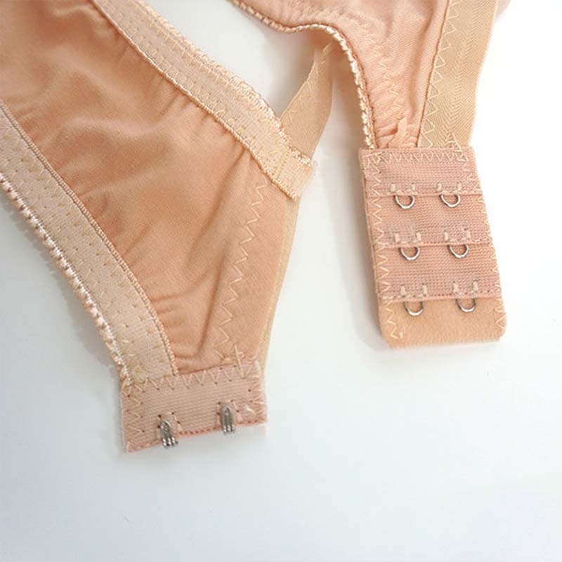 Large Size Women's Underwear No Steel Ring Full Cup Bra Ultra-thin Breathable and Lightweight Embroidered Bra