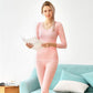 Women Long Sleeve Thermal Underwear Winter Thicken Tight Suit Sexy Pajamas Autumn Spring Windproof High Elasticity Slim Body Comfortable Breathable
