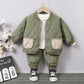 Children's Clothing Boys and Girls Cotton Clothing Suits Cotton Clothing Autumn and Winter Korean Two-piece Set Casual Wear Loose
