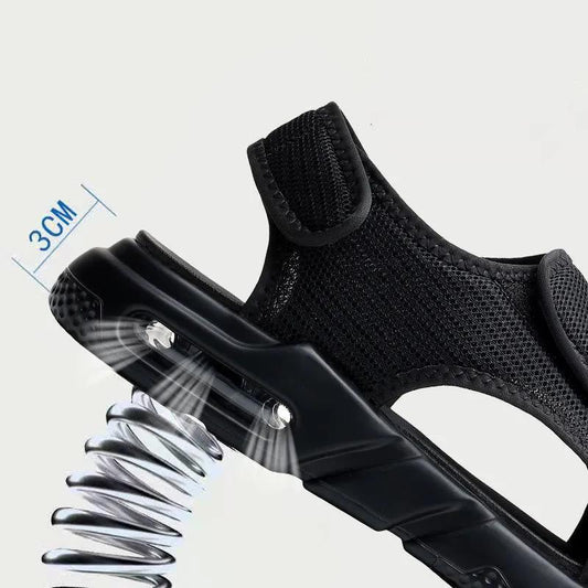Non-slip Men's Beach Sandals Breathable Mesh Casual Sports Roman Shoes Increased Air Cushion Men's Summer Sandals