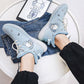 Korean Couple Breathable Running Shoes Summer Fly Woven Breathable Casual Sneakers Trend Canvas Coconut Shoes