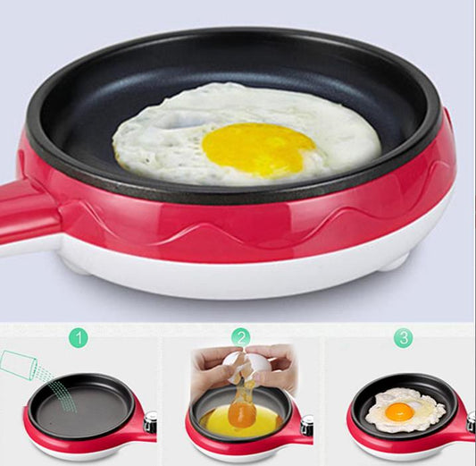 Electric 14 Eggs Boiler Food Steamer Cooking Machine With Frying Pan Non-stick
