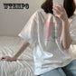 WTEMPO Harajuku  Tshirt Sexy  Print Short Sleeve Tops Tees Summer Fashion Casual  Lady T-Shirt