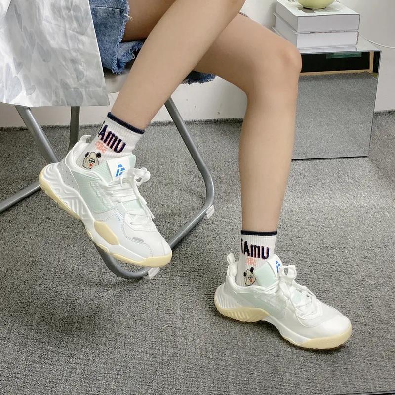 Sports Shoes Female Korean Version of Ulzzang Harajuku Style All-match Casual Shoes Retro Street Shooting Old Shoes Tide