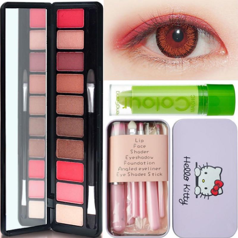 Sequin Eyeshadow Eyeshadow Eyeliner Set Brow Brush Eyeshadow Palette Matte Pearly Eyeshadow