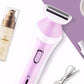 Electric Female Shaver Armpit Underarm Hair Rechargeable Pubic Shaver Whole Body Household Shaver