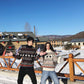 Couple Sweater Winter ChristmasTheme  2 Colors Elk Print O-neck Loose Retro Unisex Pullover