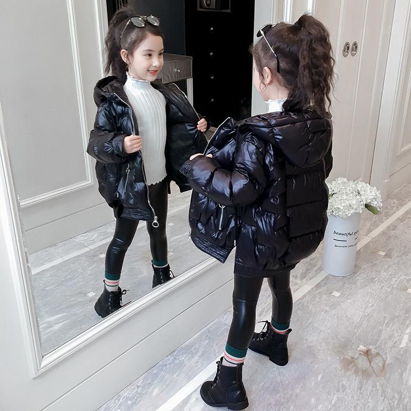 Winter Padded Warm Girls' Cotton-padded Clothes Winter  Children's Mid-length Padded Jackets Padded Padded Clothes Girls' Middle-aged Boys' Jackets