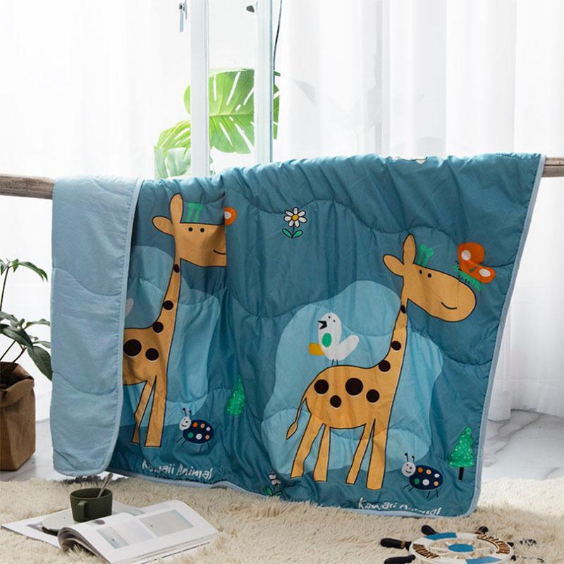 Cute Pattern Summer Quilt Baby Lunch Break Summer Cool Quilt Children's Kindergarten Air Conditioner Quilt Cute Thin Single Person