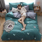 Four-piece Cotton Duvet Cover Bed Simple Single Dormitory Bed Linen Set