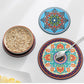 1/2/4pcs Mandala Pattern Creative Silicone Coaster Household Anti-scalding Mat Coffee Drink Coaster