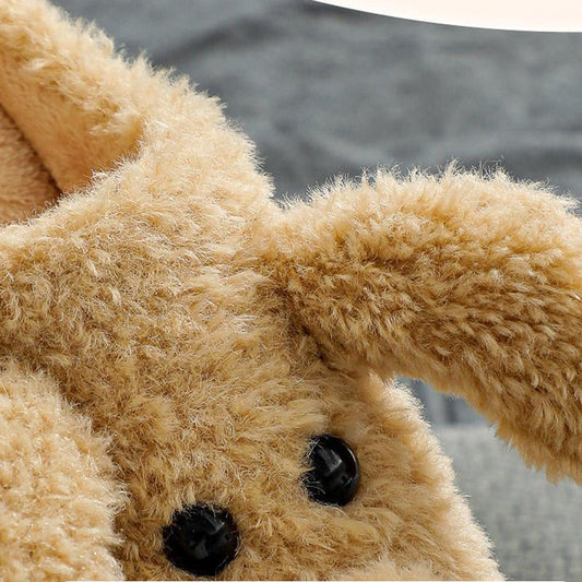 Winter Cotton Slippers for Men and Women with Indoor Non-slip Cute Thick Bottom Couple Plush Warm Slippers