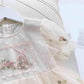 Girls Dress Summer Dress Children Western Style Embroidery Mesh Puff Sleeve Princess Dress Little Girl Dress