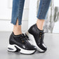 Inner Increase Women's Shoes Summer and Autumn White Shoes Korean Students All-match Casual Shoes Thick-soled Single Shoes