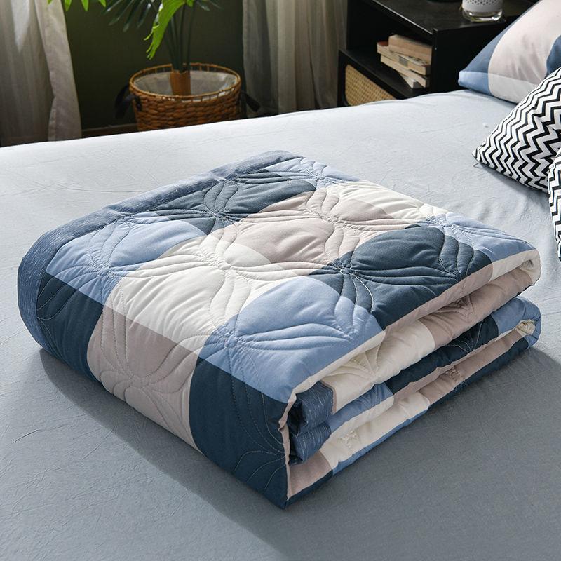 Summer Skin-friendly Thin Printing Air-conditioning Quilt Single Double Washed Cotton Summer Cool Quilt