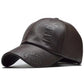 Pu Leather Baseball Cap Embossed Stencil Letters Men's Outdoor Peaked Cap Casual Warm Hat Waterproof Breathable Baseball Cap