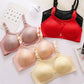 Ladies Anti-Smoke Tube Top No Steel Rings Gathering Non-Slip Adjustable Smooth Embroidered Jacquard Back Three-Row Buckle Soft Breathable Bra