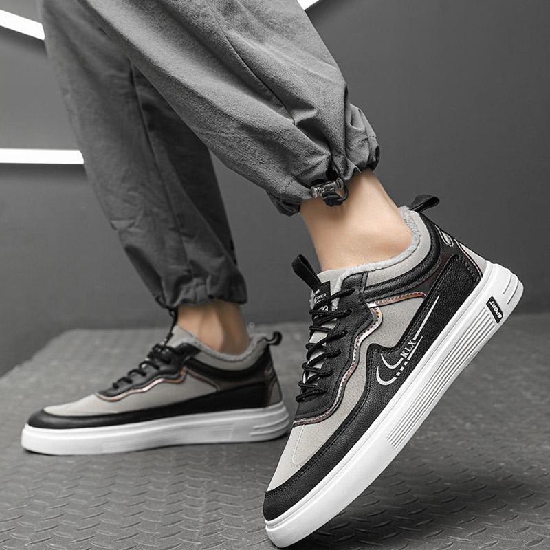 Winter Aj Men's Shoes Warm Plus Velvet Cotton Shoes Men's Shoes Casual Shoes Sneakers Running Shoes