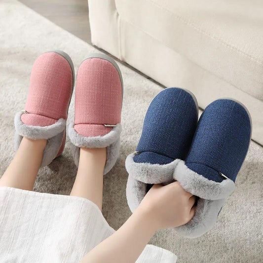 Winter Warm and Comfortable Thick-soled Cotton Shoes Non-slip Thick Plush Shoes