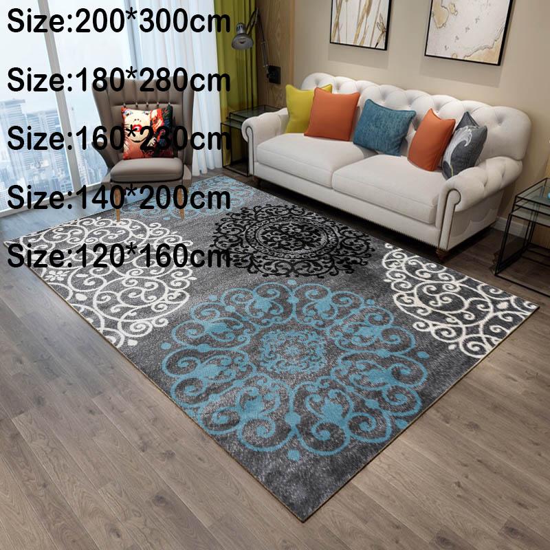 Room mat European style living room carpet coffee table sofa cushion home bedroom