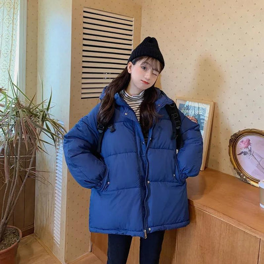 Cotton-padded Jacket Women's Winter Cotton-padded Jacket Korean Style Loose and Thick Student Short Down Padded Jacket