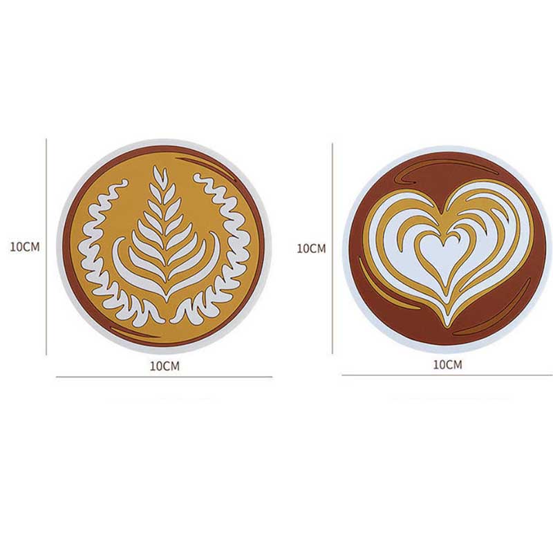4 Packs of Nordic Coffee Pad Creative Insulation Pad Coaster Restaurant Simple Thickened Coaster