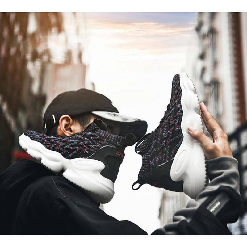 High top socks shoes Wild men's shoes spring men Daddy shoes Casual shoes for men leisure Breathable