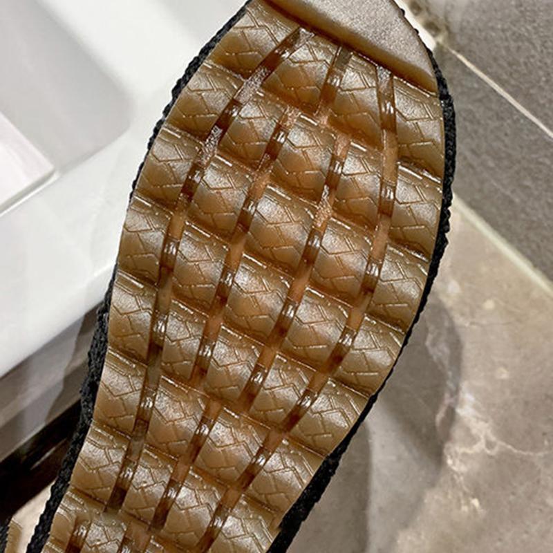 Knitted Hollow Shoes Breathable Cloth Shoes Tendon Soft Bottom Non-slip Peas Shoes Flat Casual Shoes Women's Shoes Loafers