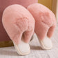 Designed Winter Warm Cotton Slippers Fluffy Non-slip Flat Shoes A Must-have At Home