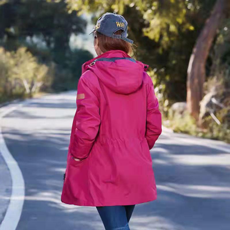 Jacket Two-piece Detachable Windproof and Waterproof Windbreaker Autumn and Winter Couple Coat Men and Women Cotton Windproof and Rainproof Jacket