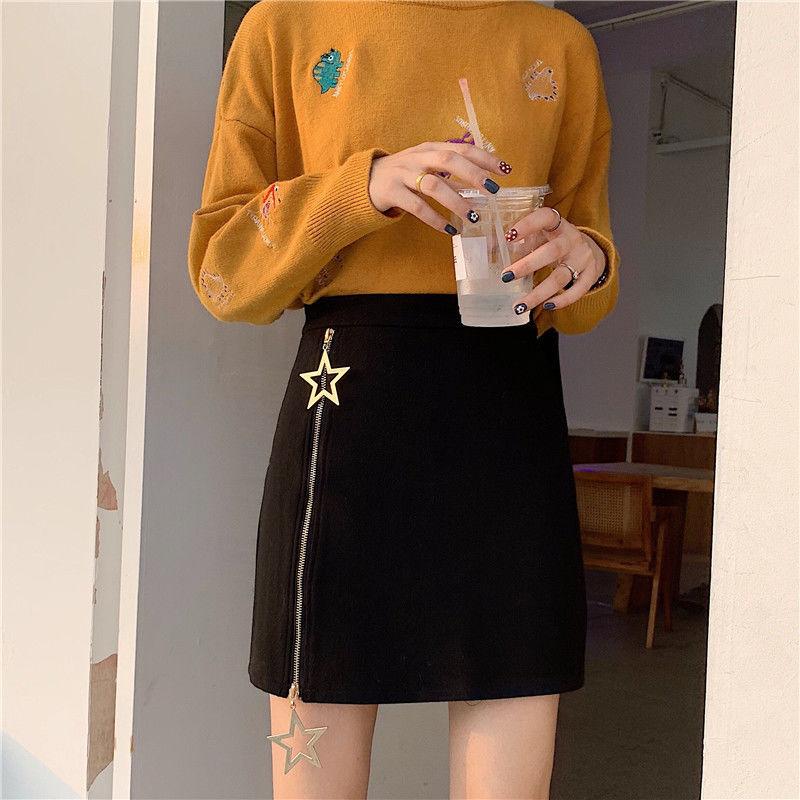 Star Split Fork Zipper Women Sexy Tight A-line Lace Chiffon High Waist Club Casual Home Office