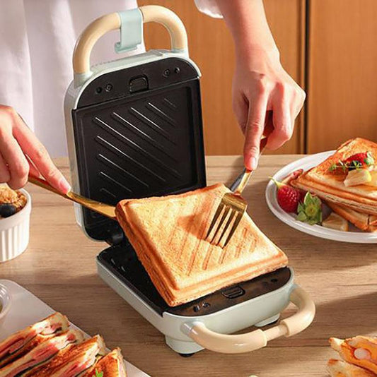 650W Mini Sandwich Making Machine Breakfast Waffle Maker Bread Maker Barbecue Machine Kitchen Supplies