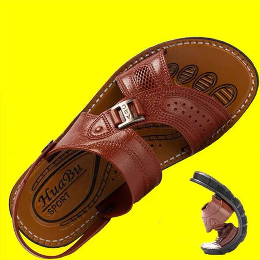 Summer Men's Sandals Open Toe Youth Beach Shoes Non-slip Men's Sandals and Slippers