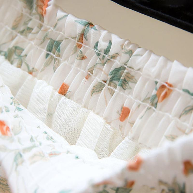 Half-length Skirt Summer Floral Irregular Ruffled Wild A-line Super Fairy Cake Skirt Female Layered Irregular Skirt Fabric Light and Breathable