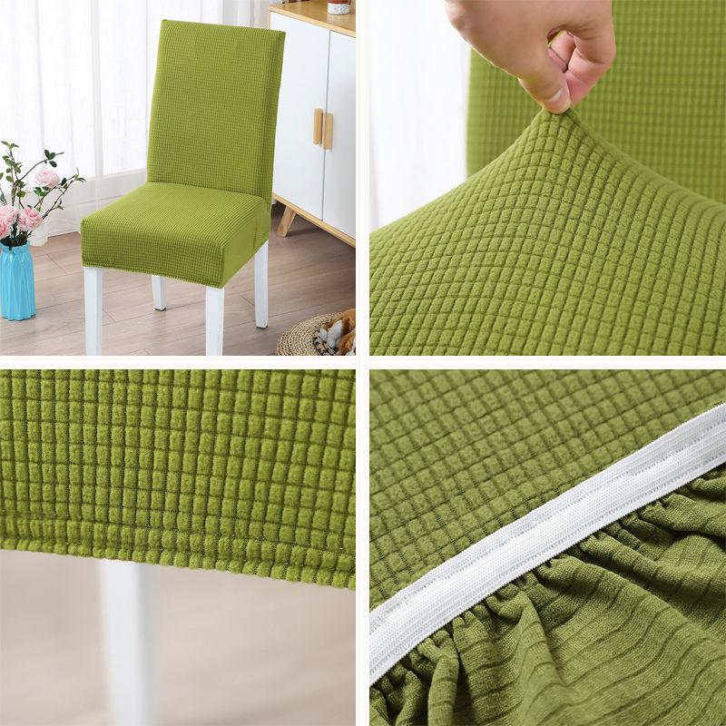 1/2/4/6Pcs Velvet Extensible Dining Chair Cover Spandex Slipcover  for Chairs Kitchen Dining Room Chair Covers Elastic Stretch
