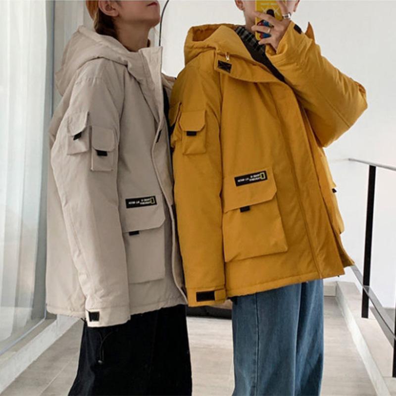 Cotton-padded Jacket Men's Padded Jacket 2021 New Student Loose Padded Jacket Winter Trend Down Padded Jacket Men