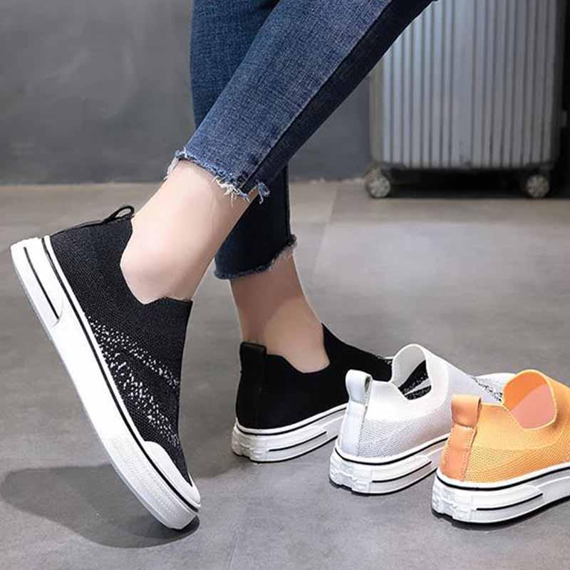Size 35-40 Summer Women Breathable Mesh Sneakers Students Running Basketball Shoes Shockproof Non-slip Skate Shoes