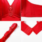 Large-size Thin Ladies Bra Gather Type Non-wireless Breastfeeding Anti-sagging Micro-adjustment Non-magnetic Bra Underwear
