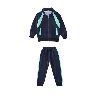 Spring and Autumn Children's School Uniforms Kindergarten Uniforms Primary School Uniforms Children's Class Uniforms, Sportswear Two-piece Suits