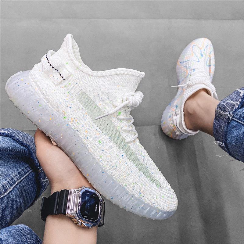 Couple Korean Breathable Net Shoes Summer Fly Woven Breathable Casual Sneakers Sports Canvas Coconut Shoes