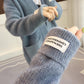 Mid-length Knitted Cardigan Sweater Mink Fur Coat Sweater Women Autumn and Winter Loose Sweater