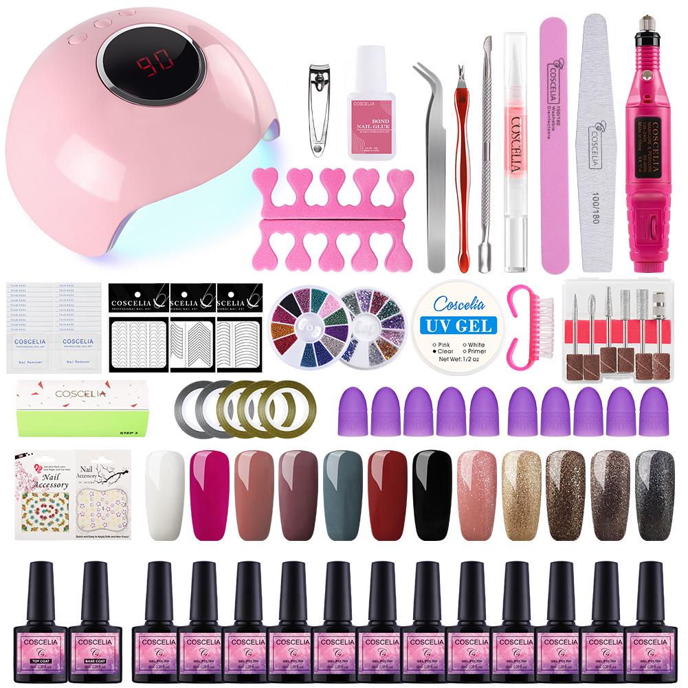 Nail Set 36W UV LED nail Lamp Dryer Soak Off Nail Gel Polish Kit  Manicure Kit Nail Art Tools set