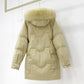 Women's Cotton-padded Jacket Korean Version of The Big Fur Collar Mid-length Coat Thick Top Ins Pie To Overcome Oversize Bread Jacket