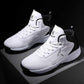 Size 38-46 Men Leather Sneakers Wear-resistant Basketball Shoes Deodorant Lightweight Running Shoes