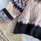 Loose round neck Sweater Women Thick Warm Vintage Knitted Sweater Casual Pullover sweater outwear Autumn Winter