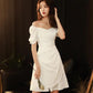 White Dresses Small Dresses Women's Skirts Can Usually Wear Ladies' French Light Luxury Dresses Short Banquet Temperament