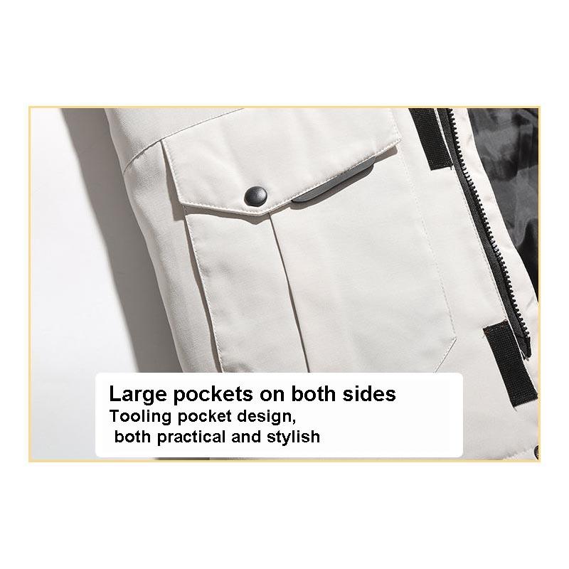 Winter Men's Down Jacket Mid-length Outdoor Thick and Warm Large Size Jacket