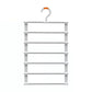 Pants Rack Household Foldable Magic Pants Special Hanger Stainless Steel Pants Hanging Multi-layer Rack Storage Artifact Towel Scarf Tie Rack